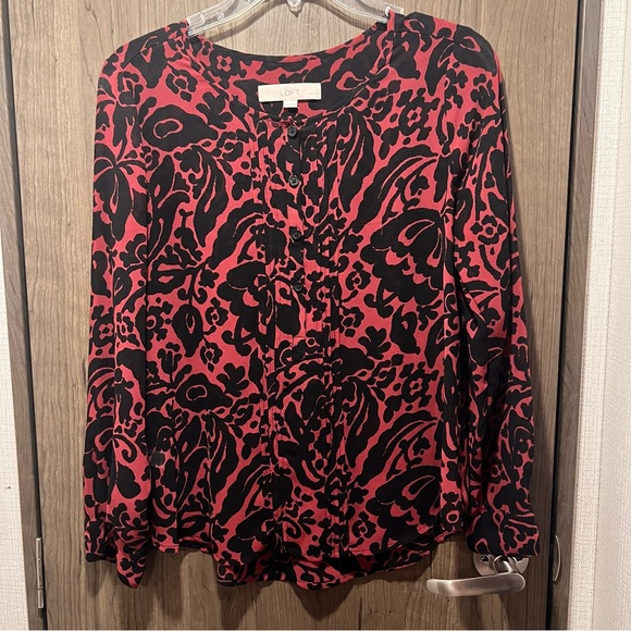 Ann Taylor LOFT Petite Abstract Floral Blouse – SP - Picture 1 of 5